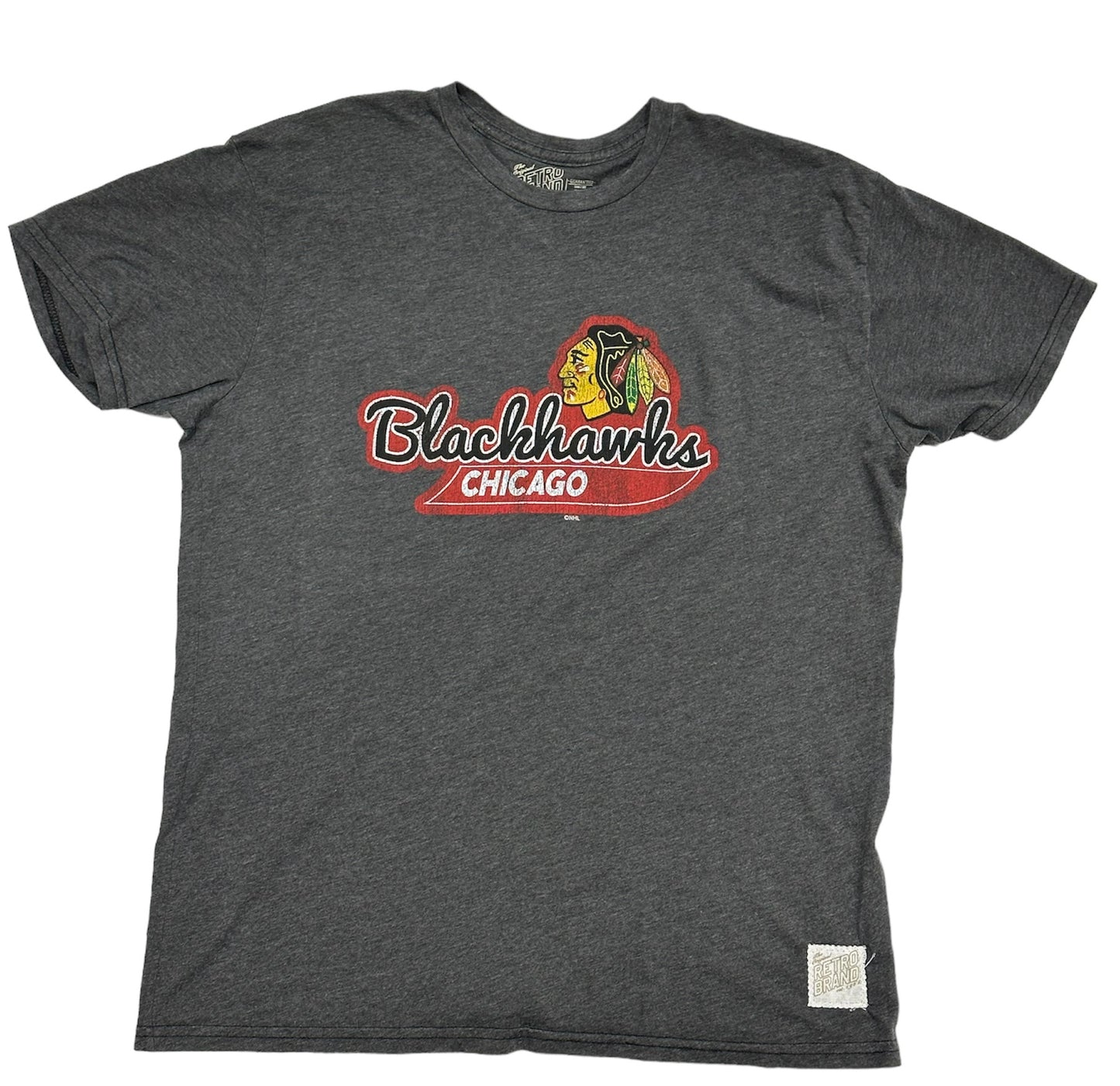 Men's Chicago Blackhawks Retro Brand Vintage Tail Sweep Tee - Pro Jersey Sports