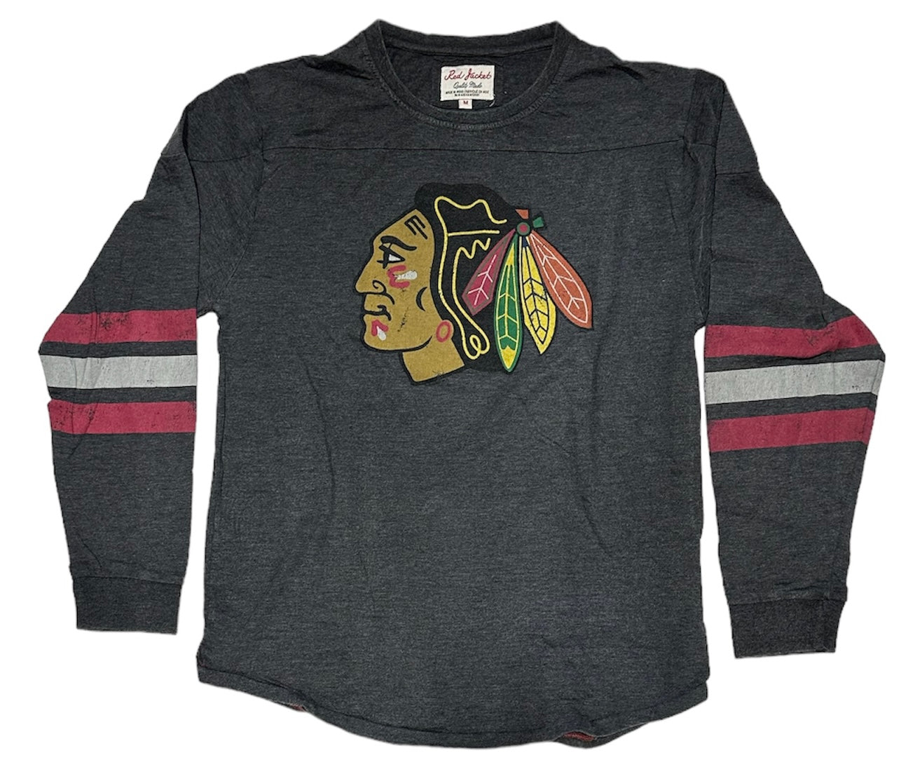 Chicago Blackhawks Black Thompson Long Sleeve Fashion T Shirt - Pro Jersey Sports