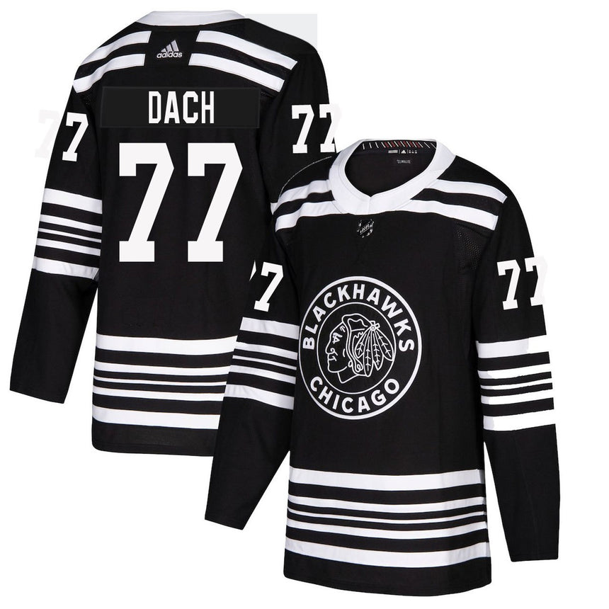 Men's Chicago Blackhawks Kirby Dach adidas Black Alternate 2019/20 Authentic Player Jersey - Pro Jersey Sports