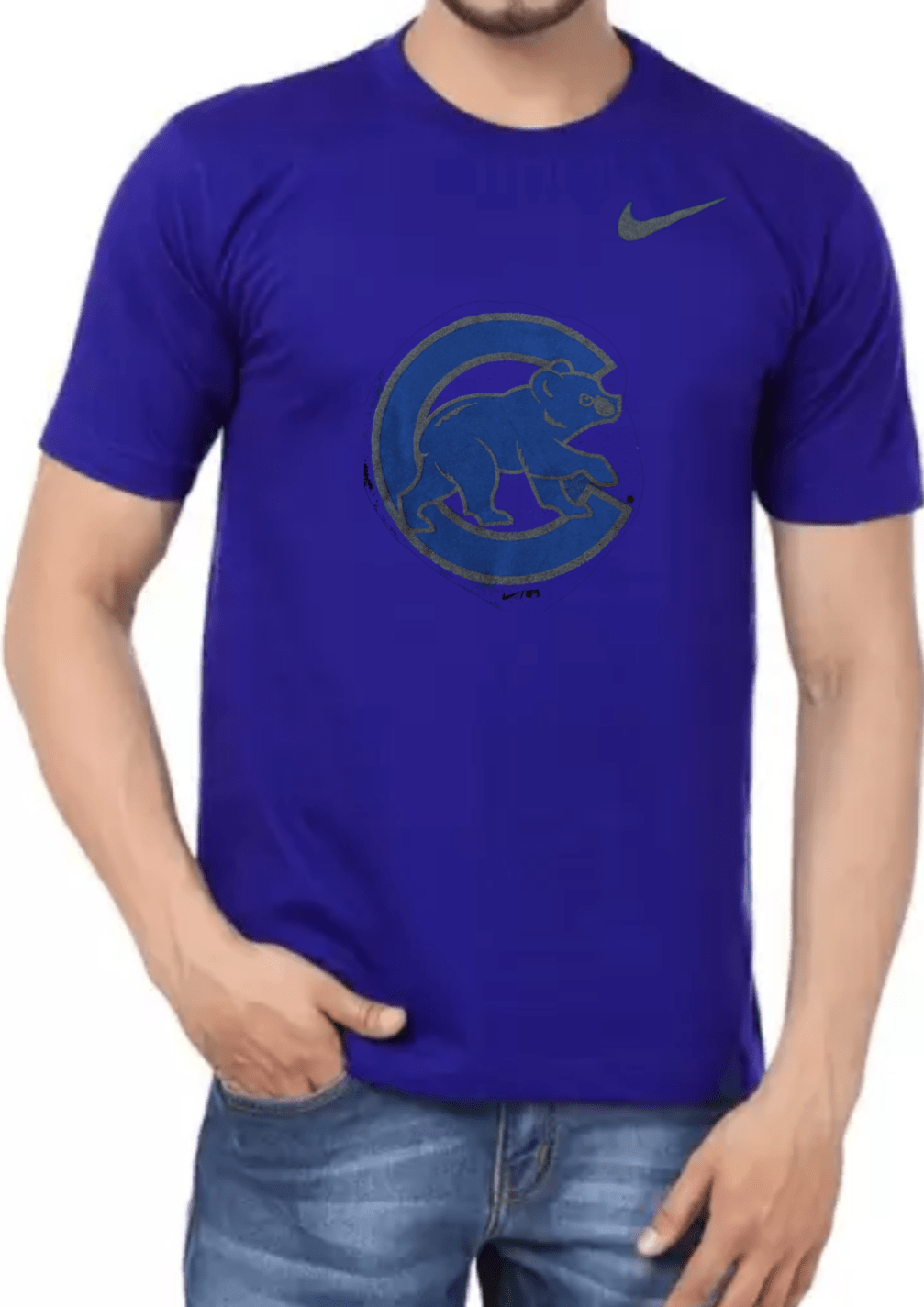 Men's Chicago Cubs Nike Royal Tonal Walking Bear T-Shirt - Pro Jersey Sports