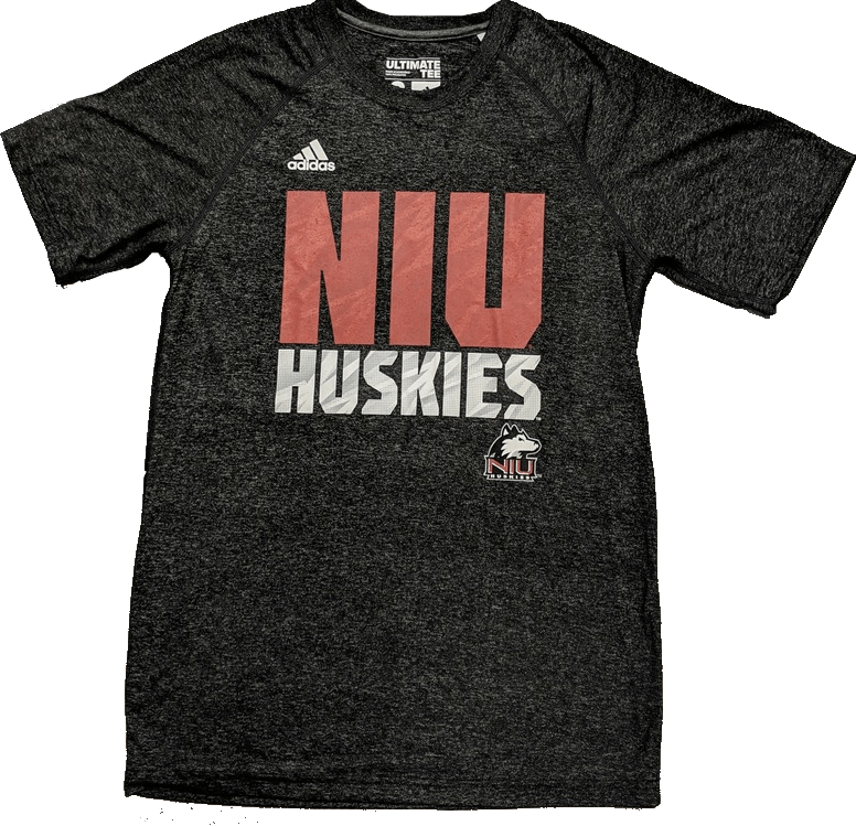 Men's adidas Northern Illinois Huskies Adult Heathered Black Ultimate Shirt - Pro Jersey Sports