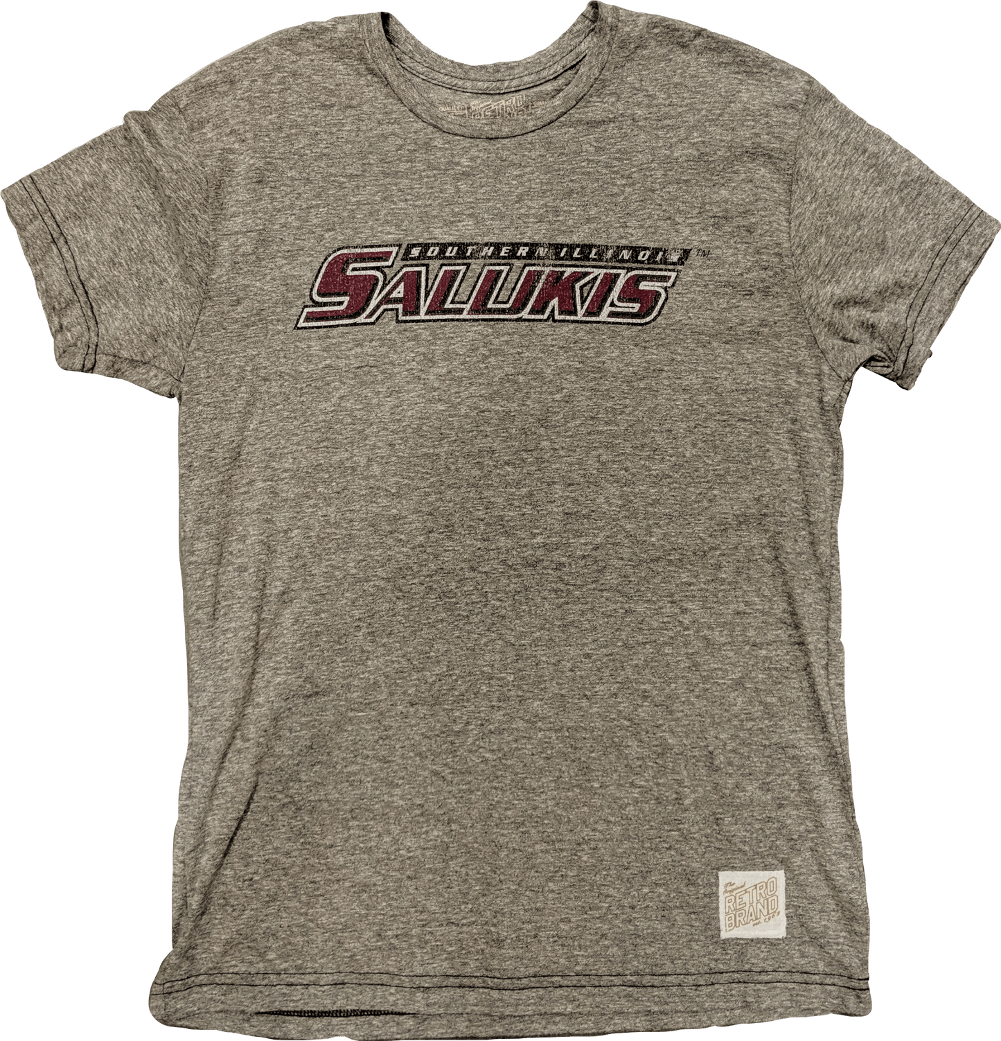 Men's NCAA Southern Illinois Salukis Retro Brand Gray TriBlend Tee - Pro Jersey Sports