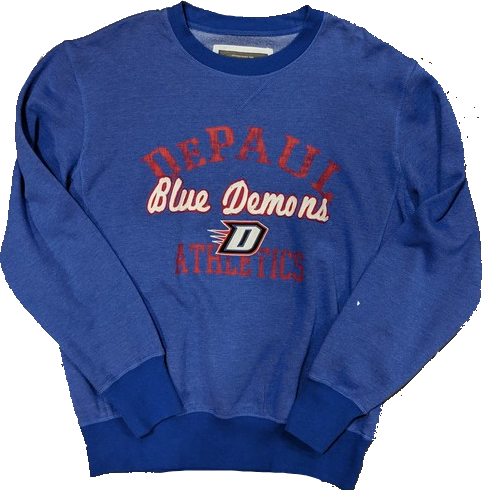 Men's DePaul Blue Demons Royal Colosseum Crew Neck Sweatshirt - Pro Jersey Sports