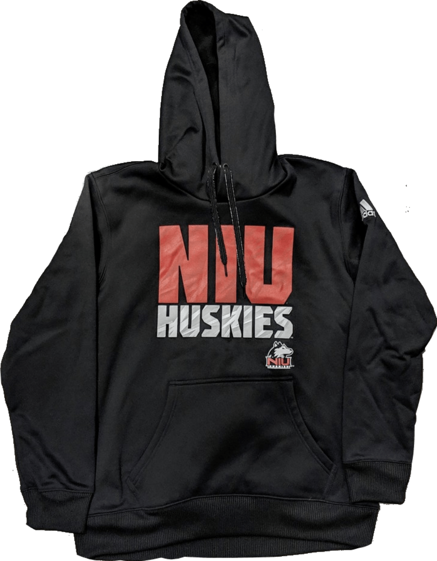 Men's NCAA Northern Illinois Huskies Adidas Black Tech Fleece Hoodie - Pro Jersey Sports