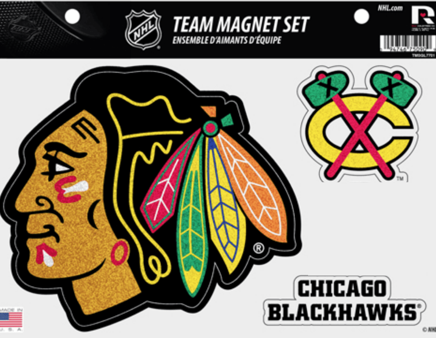 Chicago Blackhawks NHL Bling Team Magnet Set - Pro Jersey Sports