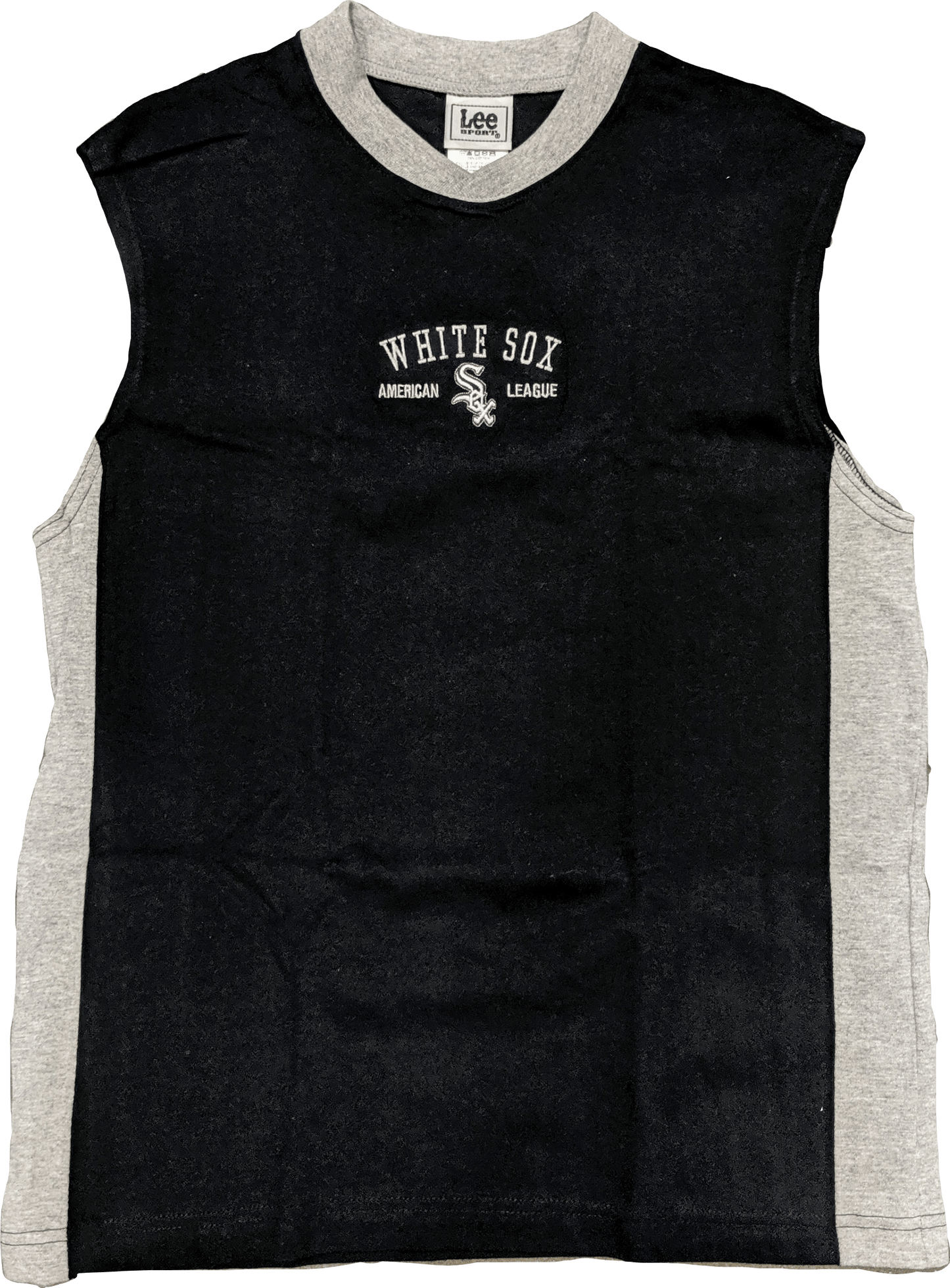 Youth Chicago White Sox Embroidered Logo Sleeveless Tee By Lee Sport - Pro Jersey Sports