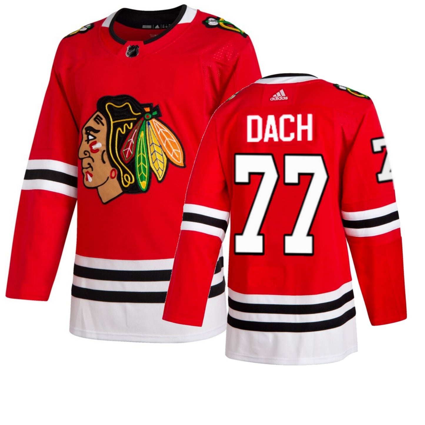 Men's Kirby Dach Chicago Blackhawks Home Red Adidas Authentic Jersey - Pro Jersey Sports
