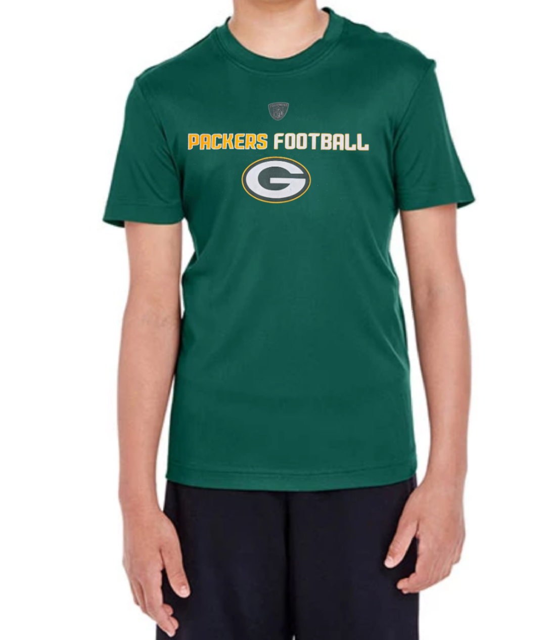 Youth Green Bay Packers Line Of Football tee - Pro Jersey Sports