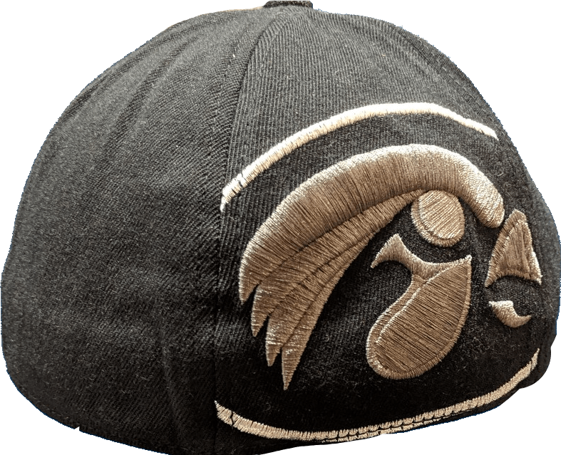 Mens NCAA Iowa Hawkeyes B.A.F. Black Memory Fit Hat - Pro Jersey Sports