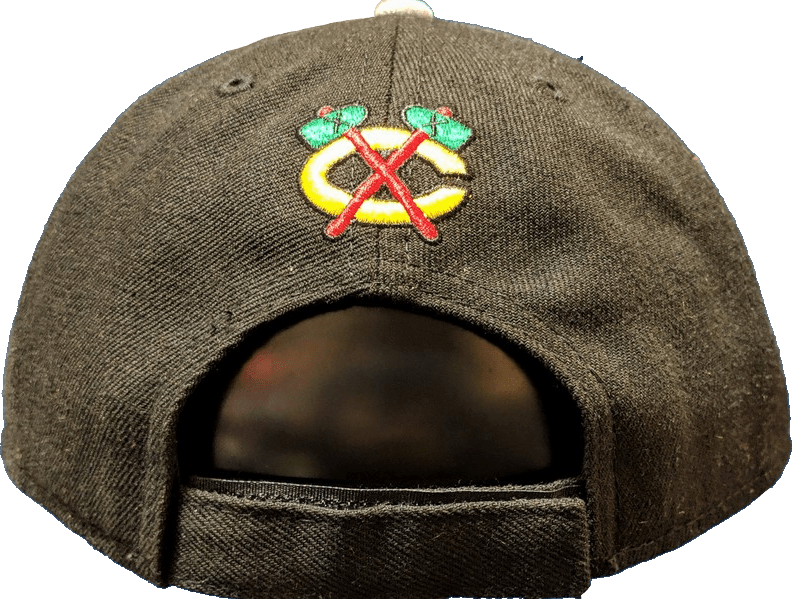 NHL Chicago Blackhawks New Era League 2 Heather Black/Heather Gray 9FORTY Adjustable Hat - Pro Jersey Sports