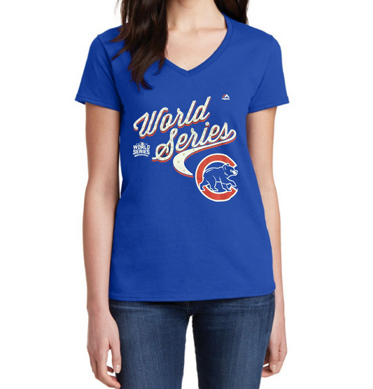 Women's Chicago Cubs 2016 World Series Never Lose Sight Tee