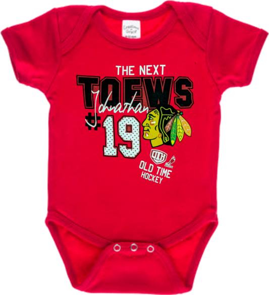 NHL Chicago Blackhawks "The Next Jonathan Toews" Infant Jersey Creeper - Pro Jersey Sports