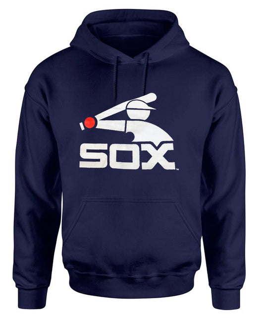 Mens Chicago White Sox Navy Batterman Logo Cooperstown Collection Hoodie