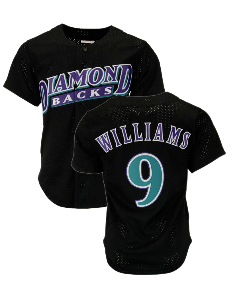 Men’s Arizona Diamondbacks Matt Williams Mitchell & Ness Black Cooperstown Collection Batting Practice Jersey - Pro Jersey Sports