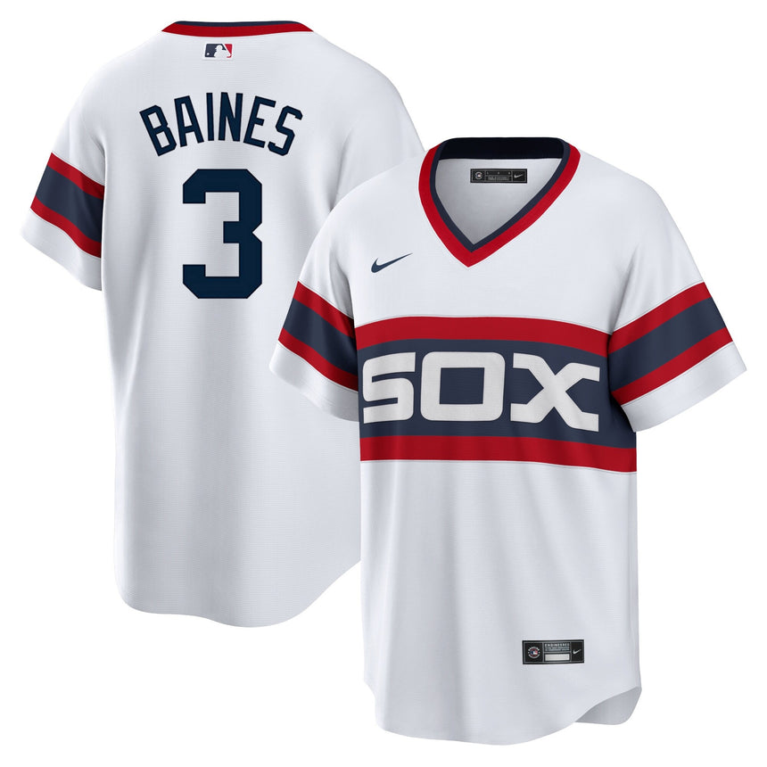 NIKE Men's Harold Baines Chicago White Sox Sunday 1983 Alternate White Premium Twill Replica Jersey - Pro Jersey Sports