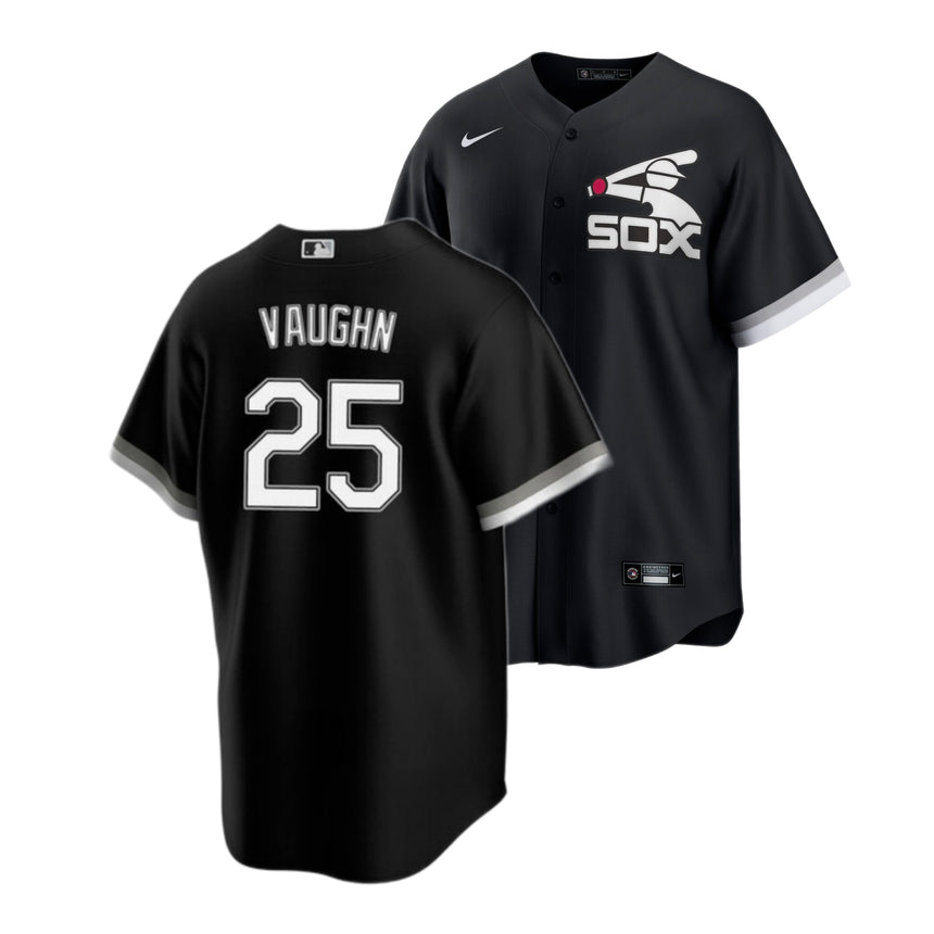Men's Andrew Vaughn Chicago White Sox NIKE Black Alternate Spring Training Premium Replica Jersey - Pro Jersey Sports