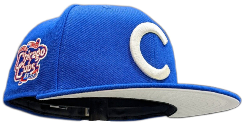 Chicago Cubs Royal 1908 World Series Champions New Era 59FIFTY Fitted Hat - Pro Jersey Sports