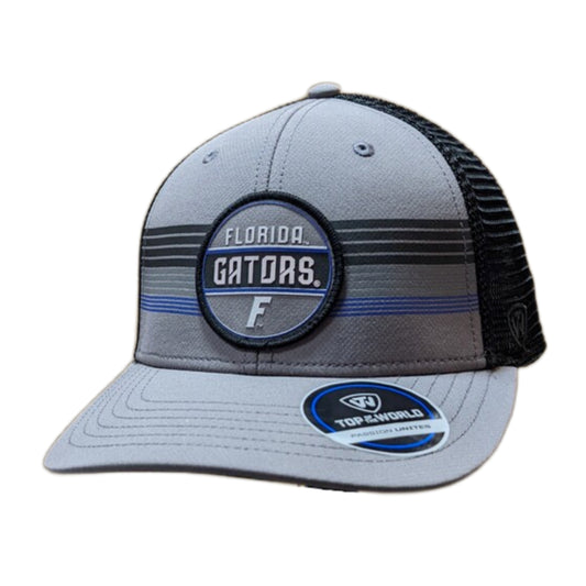 Florida Gators Top of the World Gray/Black Trucker Adjustable Snapback Hat