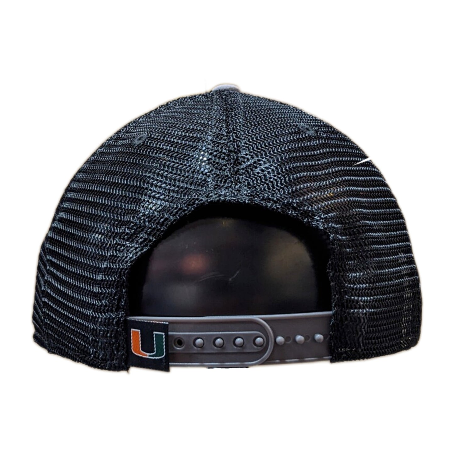 Miami Hurricanes Top of the World Gray/Black Trucker Adjustable Snapback Hat - Pro Jersey Sports