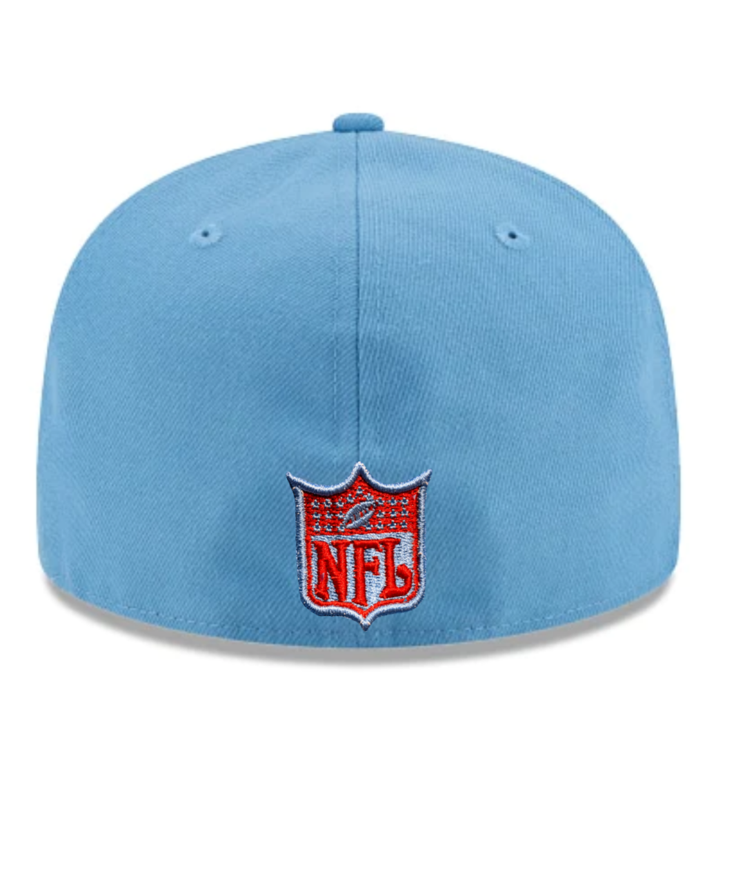 Mens Houston Oilers New Era Light Blue Bannerside 59FIFTY Fitted Hat - Pro Jersey Sports