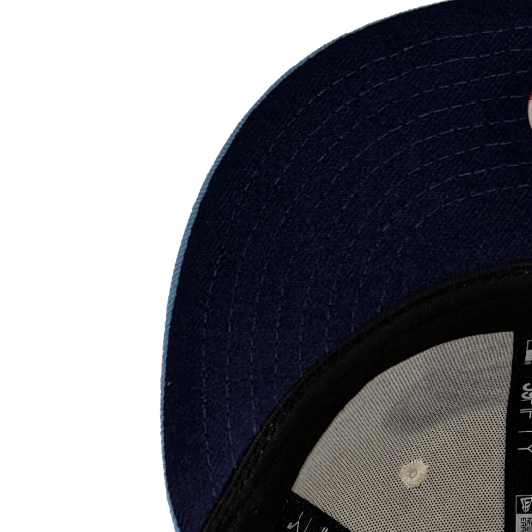 Chicago Cubs Cooperstown Collection 2 Tone Off White/Sky Blue 1969 59FIFTY Fitted Hat - Pro Jersey Sports