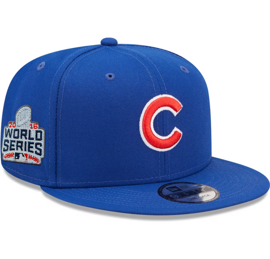 New Era Chicago Cubs 2016 World Series Royal 9FIFTY Snapback Adjustable Hat