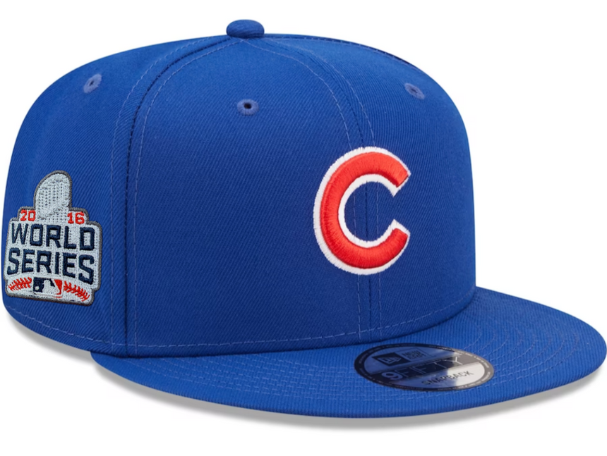 New Era Chicago Cubs 2016 World Series Royal 9FIFTY Snapback Adjustable Hat - Pro Jersey Sports