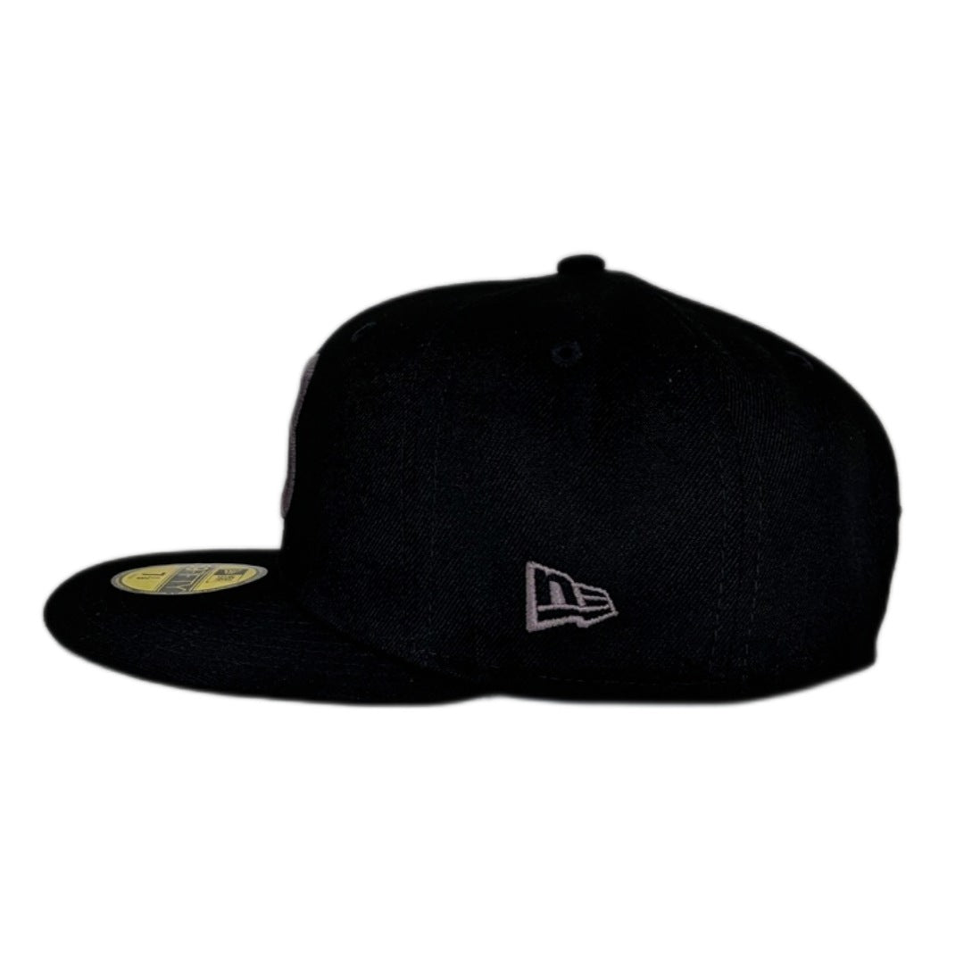 Chicago Bears "B" Logo Black/Graphite 1985 Super Bowl Champions Side Patch New Era 59FIFTY Fitted Hat