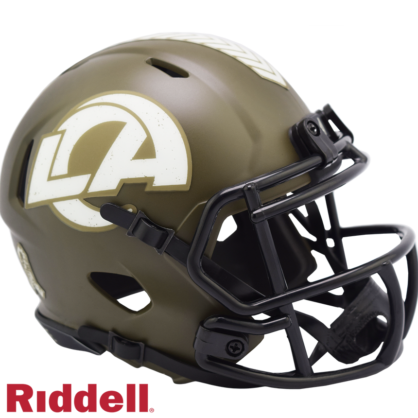 Riddell Los Angeles Rams 2022 Salute To Service Speed Mini Helmet - Pro Jersey Sports