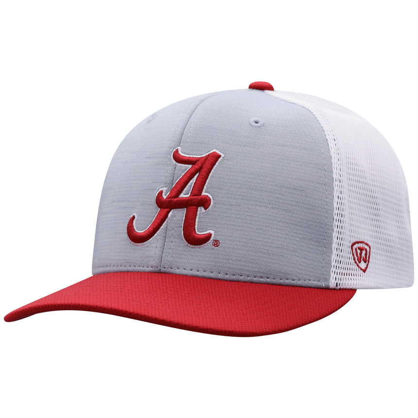 Men's Alabama Crimson Tide Stamp 3-Tone Flex Fit Hat By Top Of the World - Pro Jersey Sports