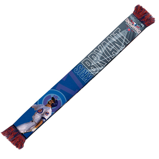 Chicago Cubs Kris Bryant #17 World Series Champions Printed Photo Scarf - Pro Jersey Sports