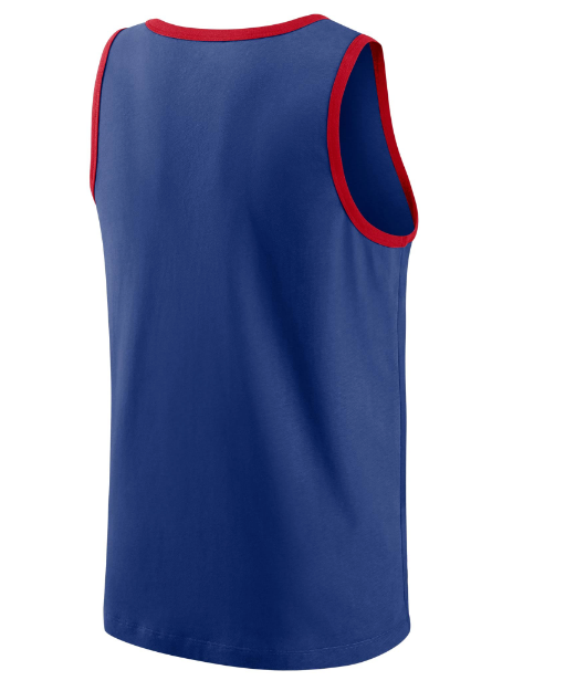 Men's Chicago Cubs Nike Royal Overlay Fade Classic Tank Top - Pro Jersey Sports
