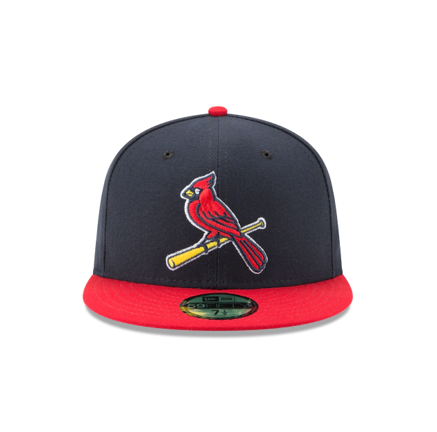 Men's St. Louis Cardinals New Era Navy/Red Game Authentic Collection Alternate 2 On-Field 59FIFTY Fitted Hat
