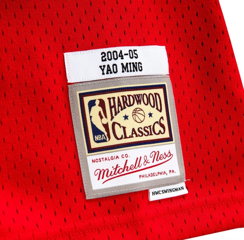 Men’s Yao Ming Houston Rockets 2004-05 Red Swingman Replica Jersey By Mitchell & Ness - Pro Jersey Sports