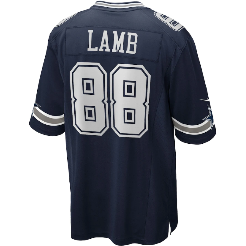 Men's Dallas Cowboys CeeDee Lamb Nike Navy Game Jersey - Pro Jersey Sports