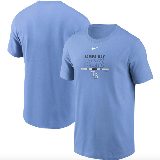Men's Tampa Bay Rays Nike Light Blue Color Bar T-Shirt - Pro Jersey Sports