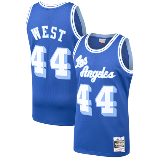 Men's Los Angeles Lakers Jerry West Mitchell & Ness Royal Hardwood Classics 1960-61 Swingman Jersey - Pro Jersey Sports