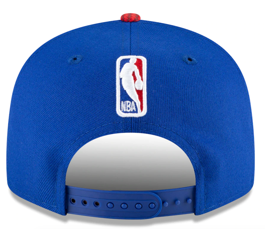 Men's Detroit Pistons New Era Blue/Red 2020/21 City Edition Primary 9FIFTY Snapback Adjustable Hat - Pro Jersey Sports