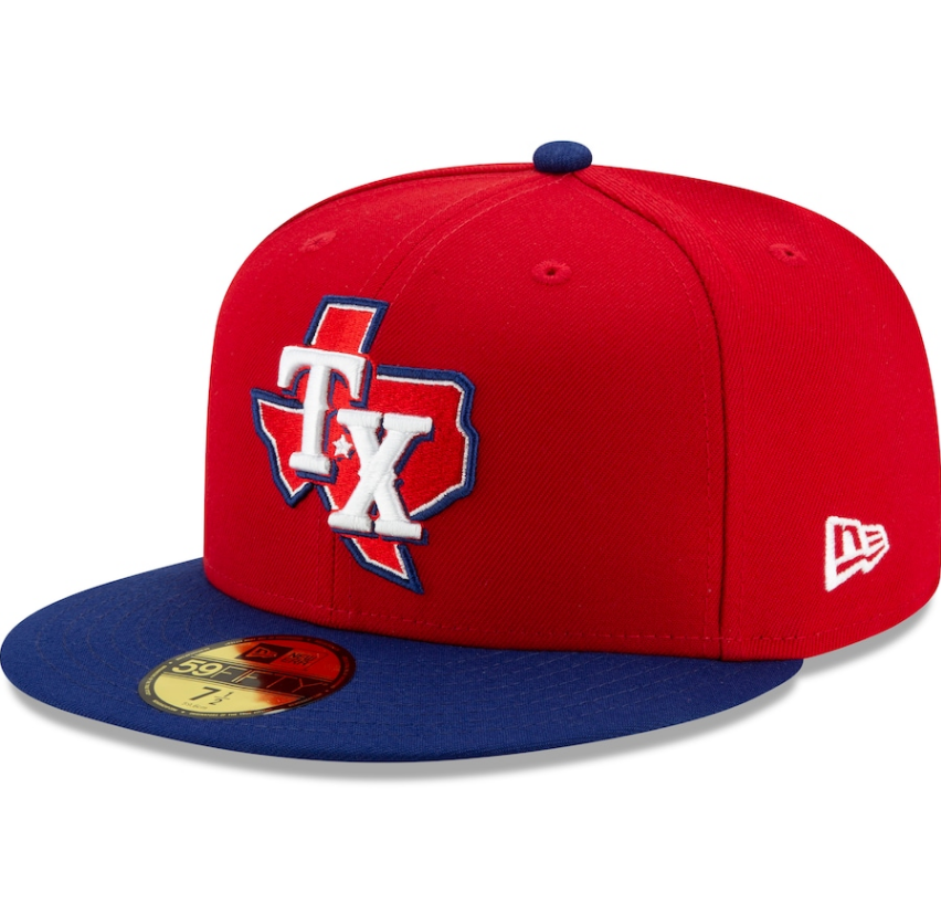 Men's Texas Rangers New Era Red/Royal Alternate 3 Authentic Collection On Field 59FIFTY Fitted Hat - Pro Jersey Sports