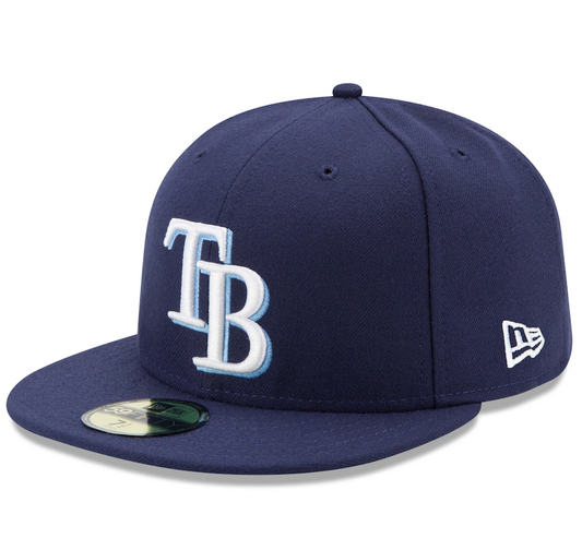 Men's Tampa Bay Rays New Era Navy Game Authentic Collection On-Field 59FIFTY Fitted Hat - Pro Jersey Sports