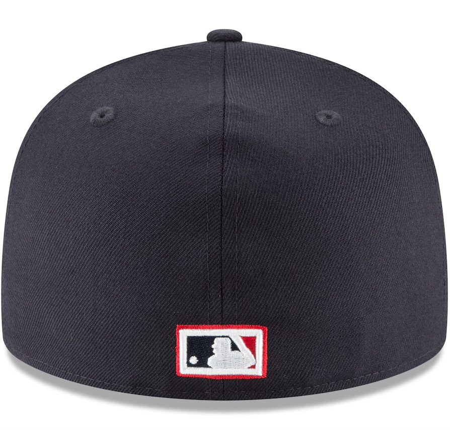 Men's Cleveland Guardians New Era Navy Cooperstown Collection Wool 59FIFTY Fitted Hat