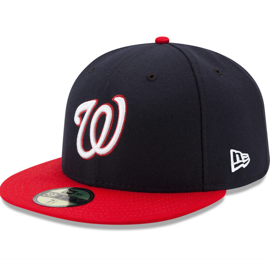 Men's Washington Nationals New Era Navy/Red Alternate Authentic Collection On-Field 59FIFTY Fitted Hat - Pro Jersey Sports
