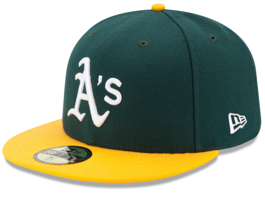 Men's Athletics New Era Green/Yellow Home Authentic Collection On-Field 59FIFTY Fitted Hat - Pro Jersey Sports