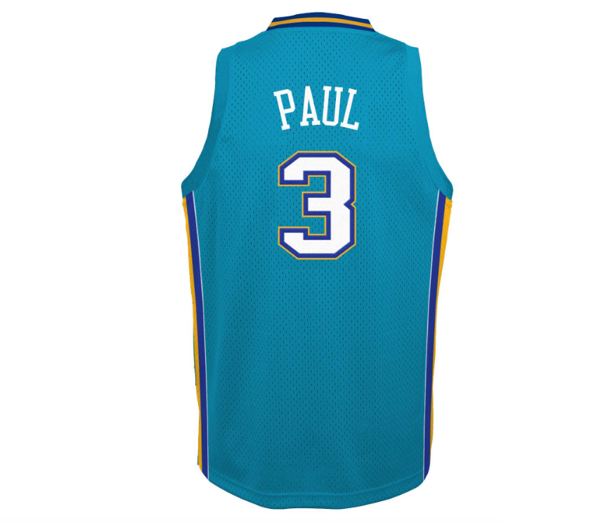 Youth Chris Paul New Orleans Hornets Mitchell & Ness Teal 2005-06 Hardwood Classics Swingman Jersey - Pro Jersey Sports