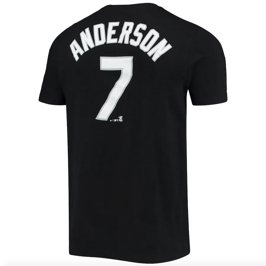 Men's Chicago White Sox Tim Anderson Nike Black Name & Number T-Shirt - Pro Jersey Sports