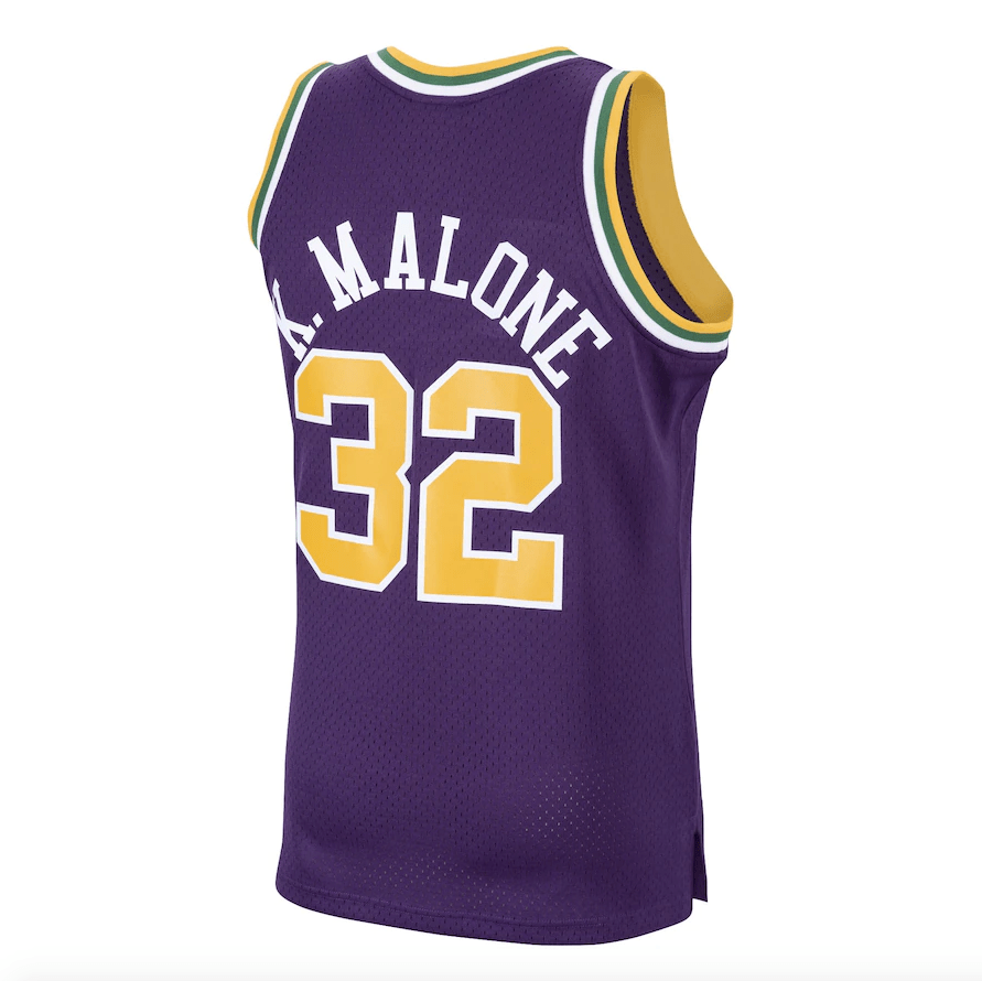 Men's Mitchell & Ness Karl Malone Utah Jazz 1991-92 Road Purple Swingman Jersey - Pro Jersey Sports