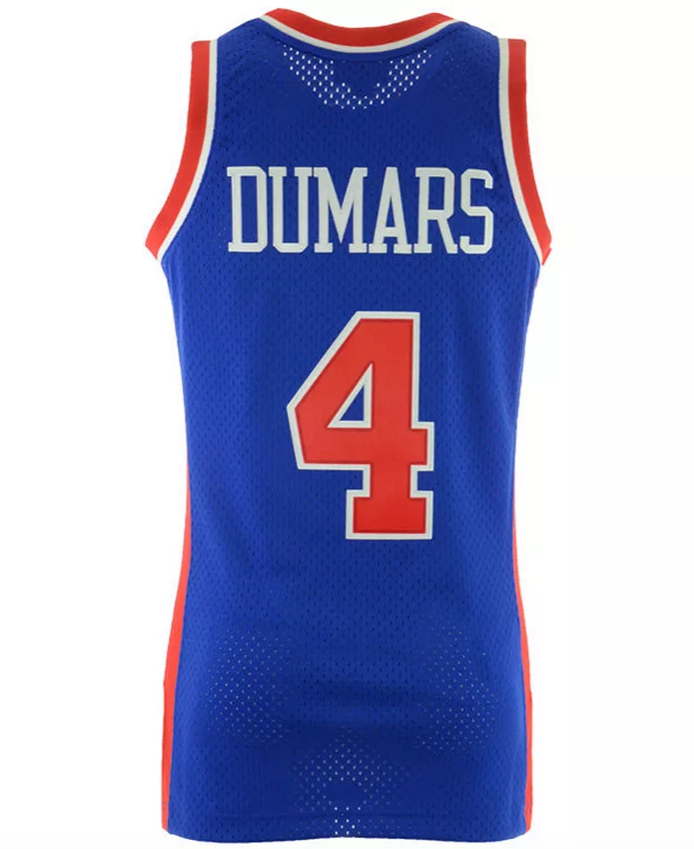 Men's Joe Dumars Detroit Pistons Mitchell & Ness Blue 1988-89 Hardwood Classics Swingman Jersey - Pro Jersey Sports