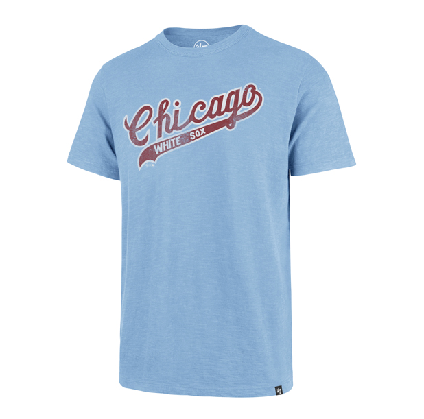 '47 Brand Men's Chicago White Sox Cooperstown Collection 1972 MLB Carolina Blue Scrum T-Shirt - Pro Jersey Sports