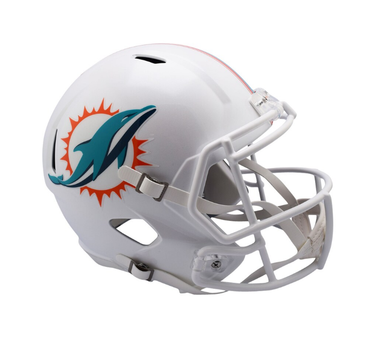 Miami Dolphins Full Size Speed Replica Helmet - Pro Jersey Sports