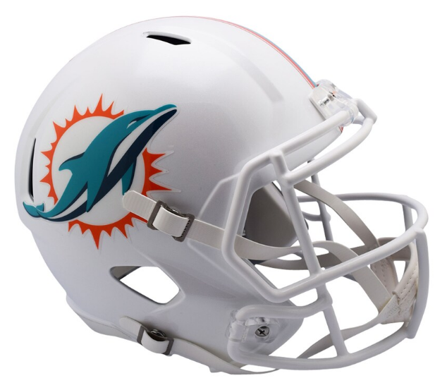 Miami Dolphins Full Size Speed Replica Helmet - Pro Jersey Sports